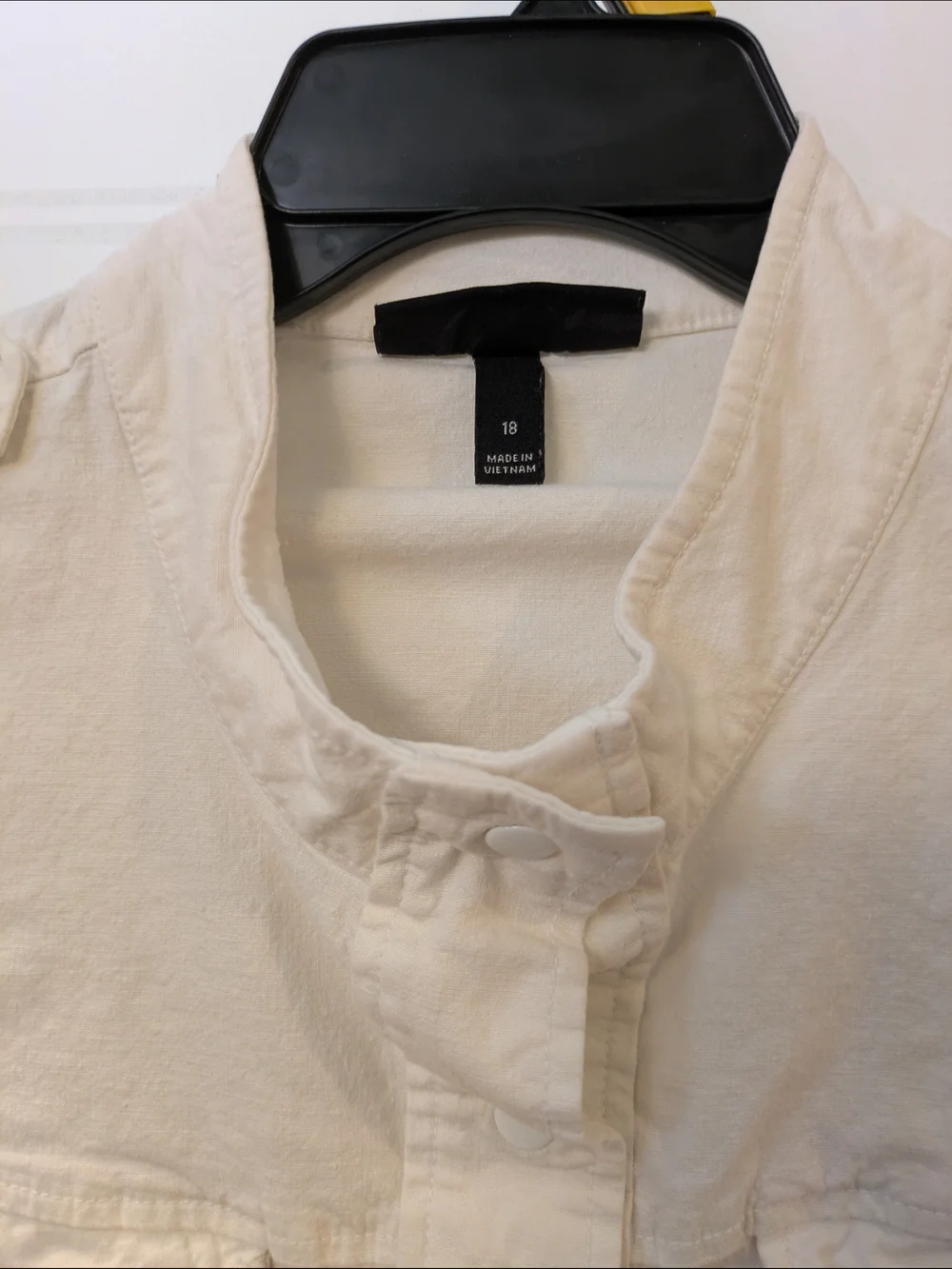 Lane Bryant Cream Utility Drawstring Jacket